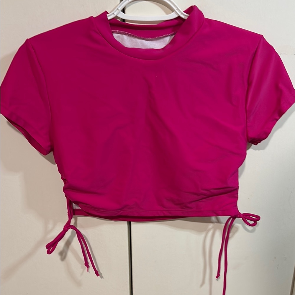 Vibrant Pink SWIM Top